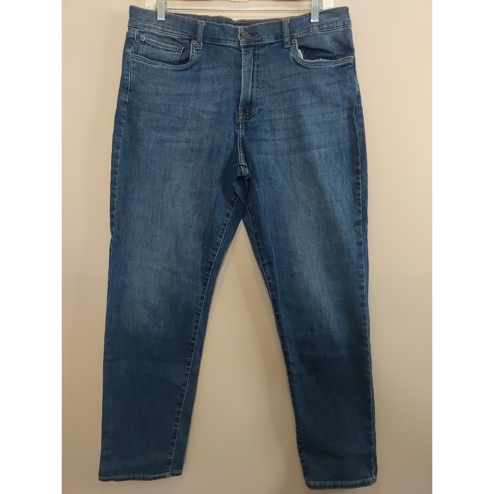 Lucky Brand 412 Athletic Slim Men Blue Denim Jeans Size 38/32 Fits 31 Inseam